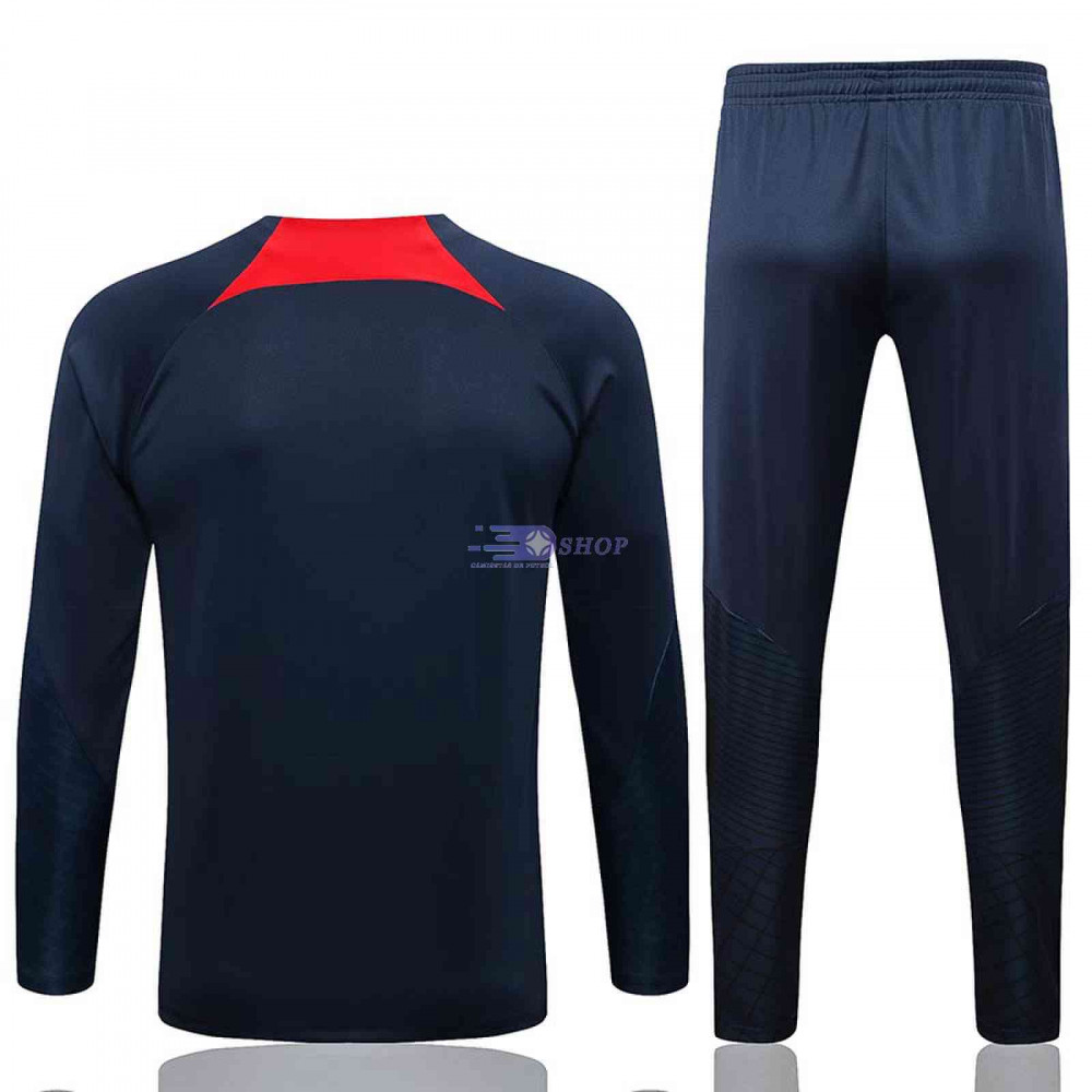 Sudadera De Entrenamiento PSG 2022 2023 Kit Azul Marino Rojo