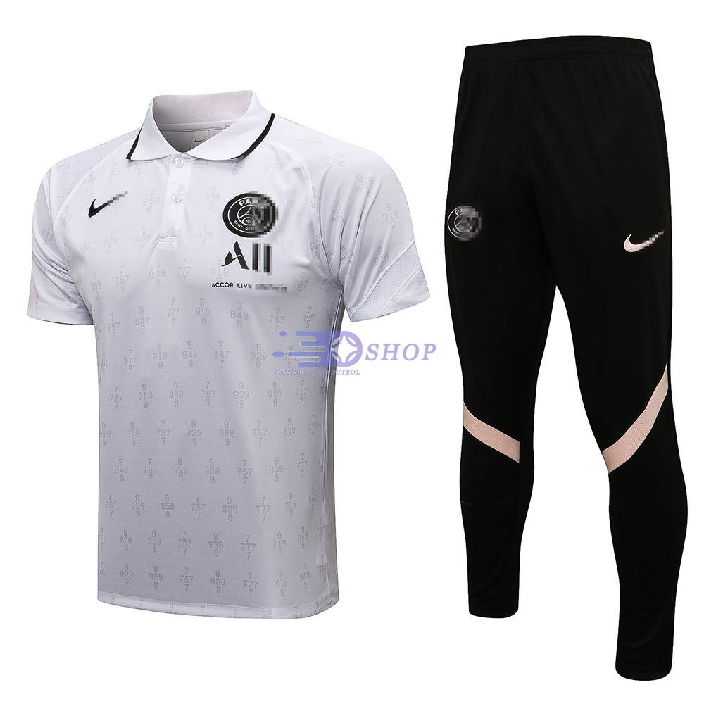 Polo PSG 2021 2022 Kit Blanco Camisetasdefutbolshop