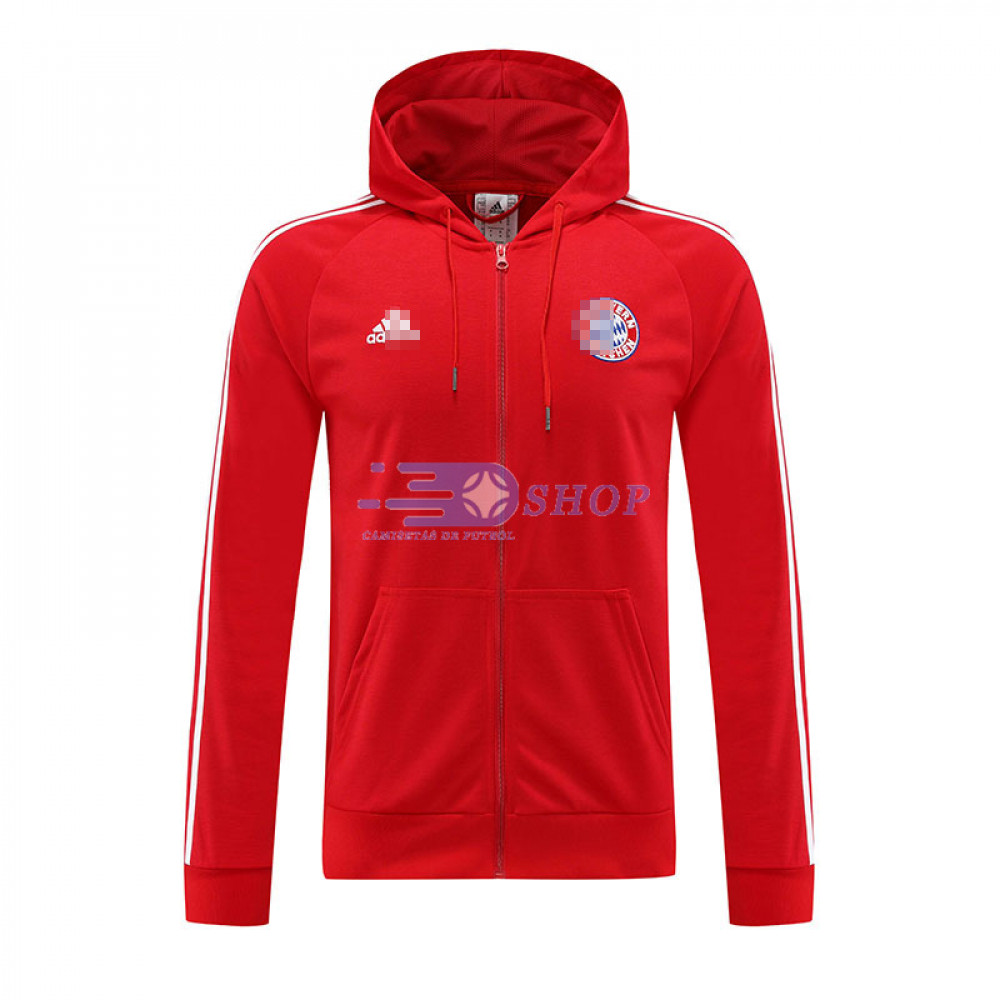 Chaqueta Con Capucha Bayern Múnich Rojo 2022 2023