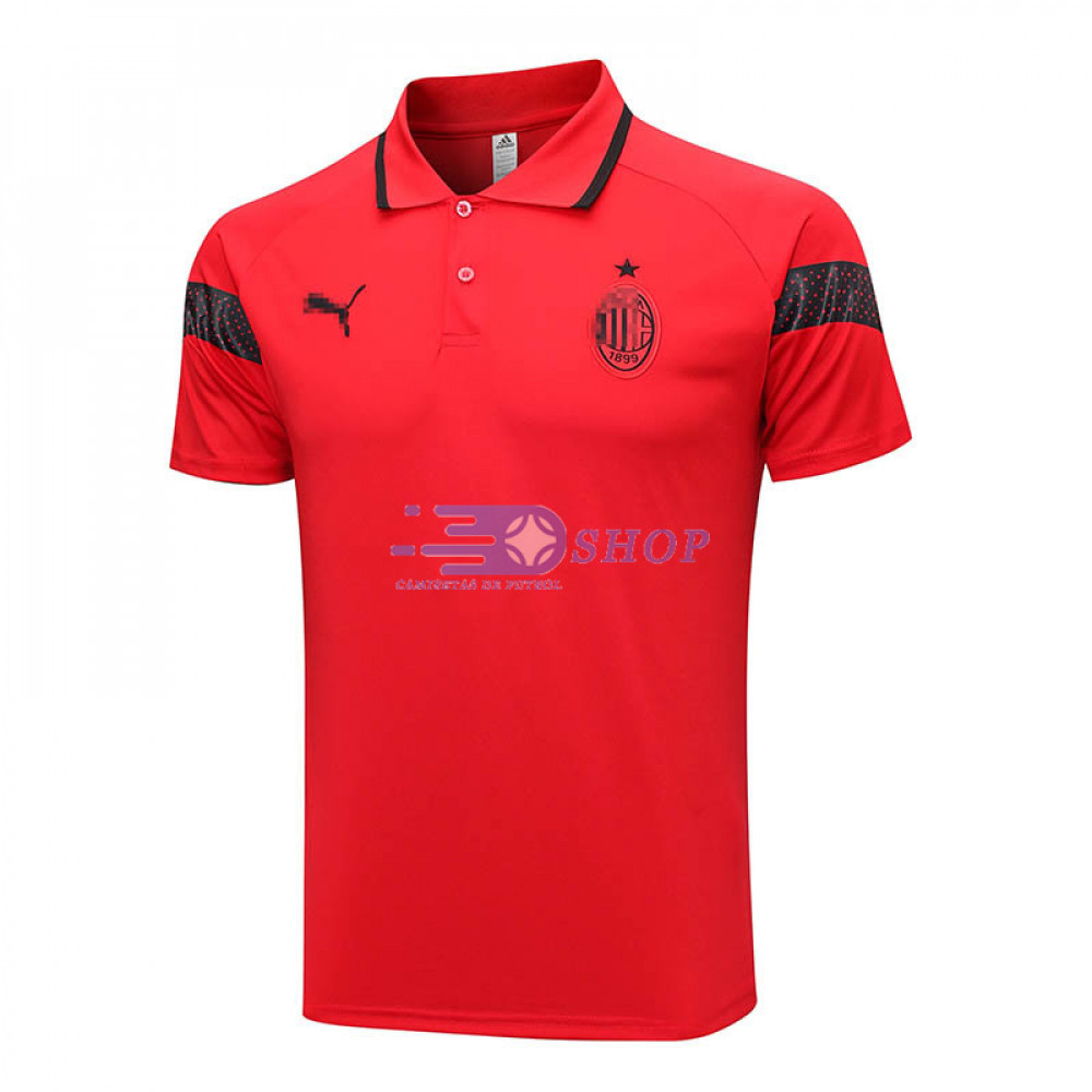 Polo AC Milan Rojo 2023/2024 - Camisetasdefutbolshop