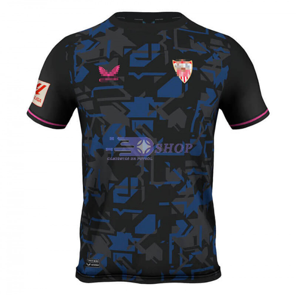 Camiseta de Portero Atlético de Madrid 2023/2024 Negro/Gris Niño Kit -  Camisetasdefutbolshop