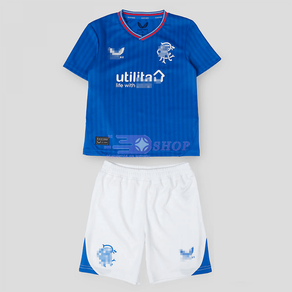 Camiseta Rangers FC 2023/2024 Primera Equipación Niño Kit