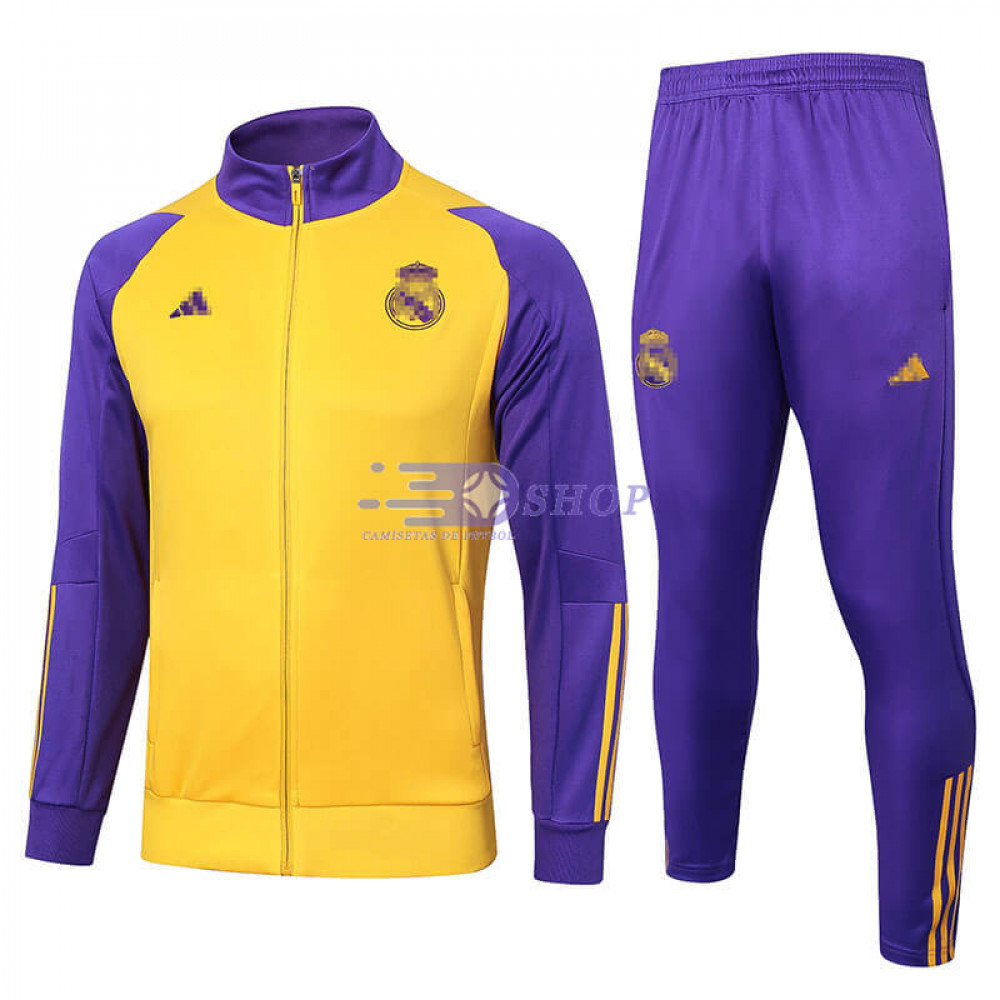 Chandal Real Madrid Amarillo/Morado 2024/2025 - CamisetasDeFutbolShop