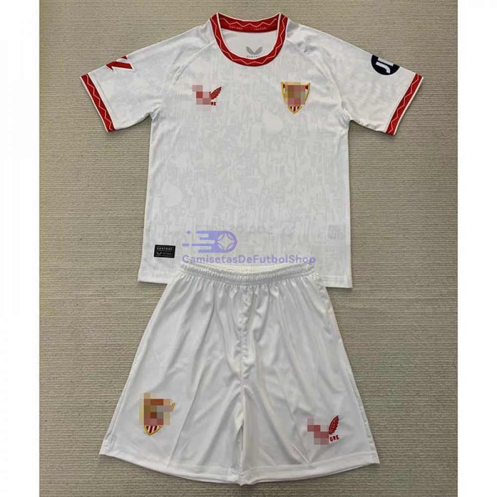 Camiseta Sevilla FC 2024 2025 1 Equipacion Nino Kit