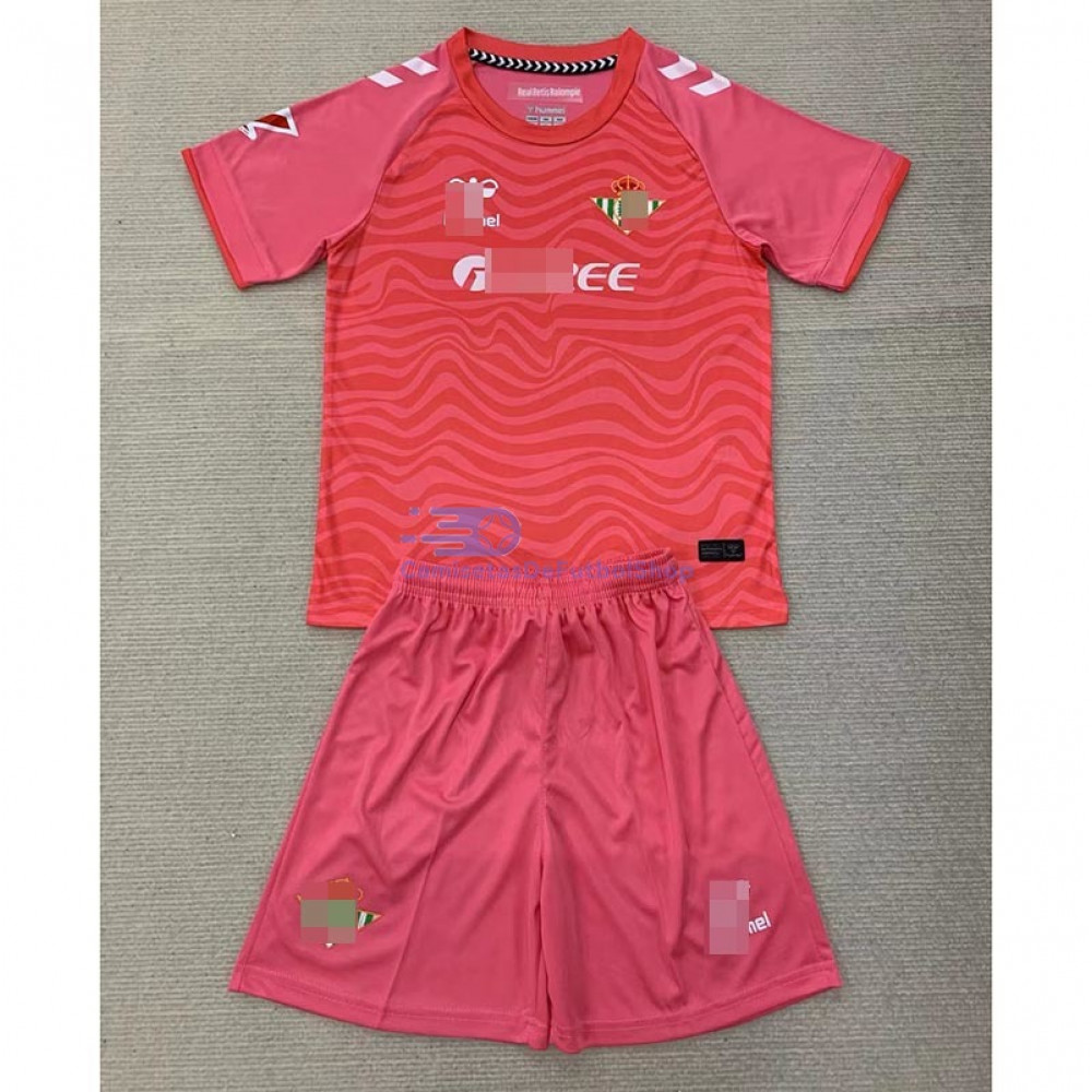 Camiseta de Portero Real Betis 2024/2025 Rosa Niño Kit