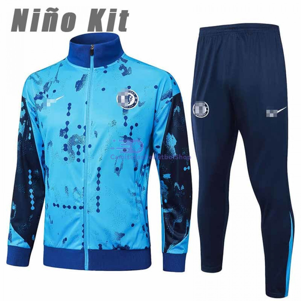 Chandal Chelsea FC Azul con Estampado 2024/2025 Niño