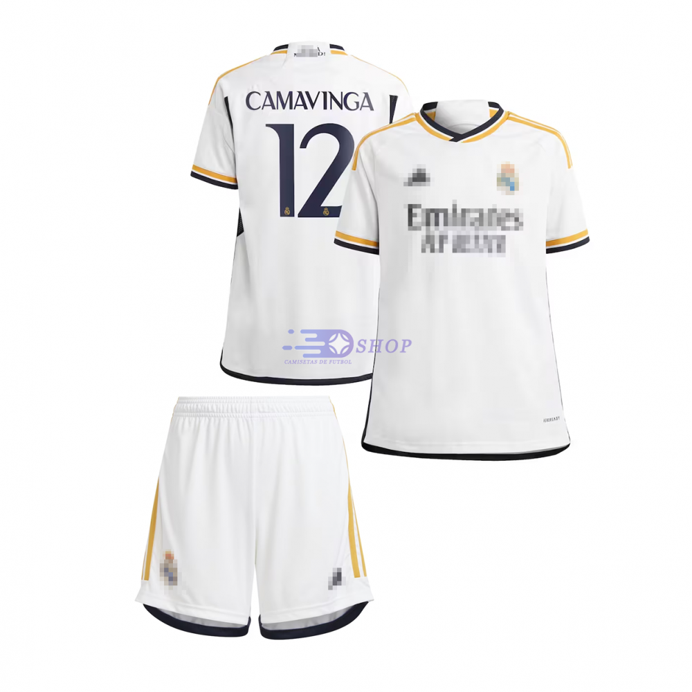Camiseta Real Madrid Primera Equipación 2023/2024 Niño Kit