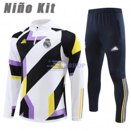 Sudadera de Entrenamiento Real Madrid Negro 2023/2024 Niño Kit -  Camisetasdefutbolshop